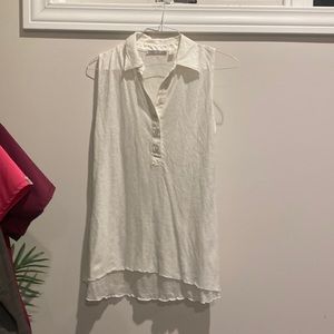 Vacation white tunic